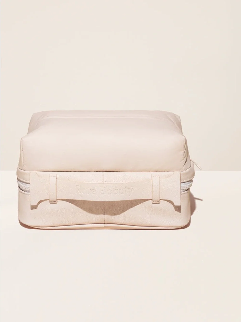 Rare Beauty Pale Blush Structured Zippered Cosmetic Case